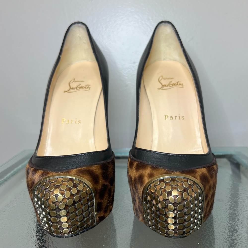 Christian Louboutin Maggie Pony Leopard Heels - Picture 8 of 16